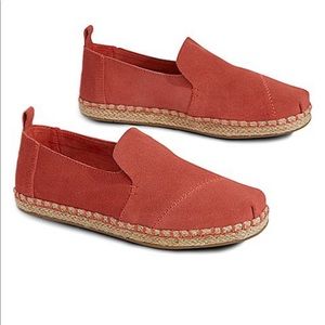 TOMS Alpargata Rope Hibiscus Suede Espadrilles